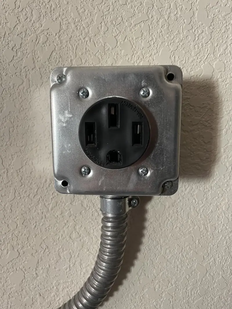 NEMA 14-50 outlet installed for Smart Home Electrical in Francisville